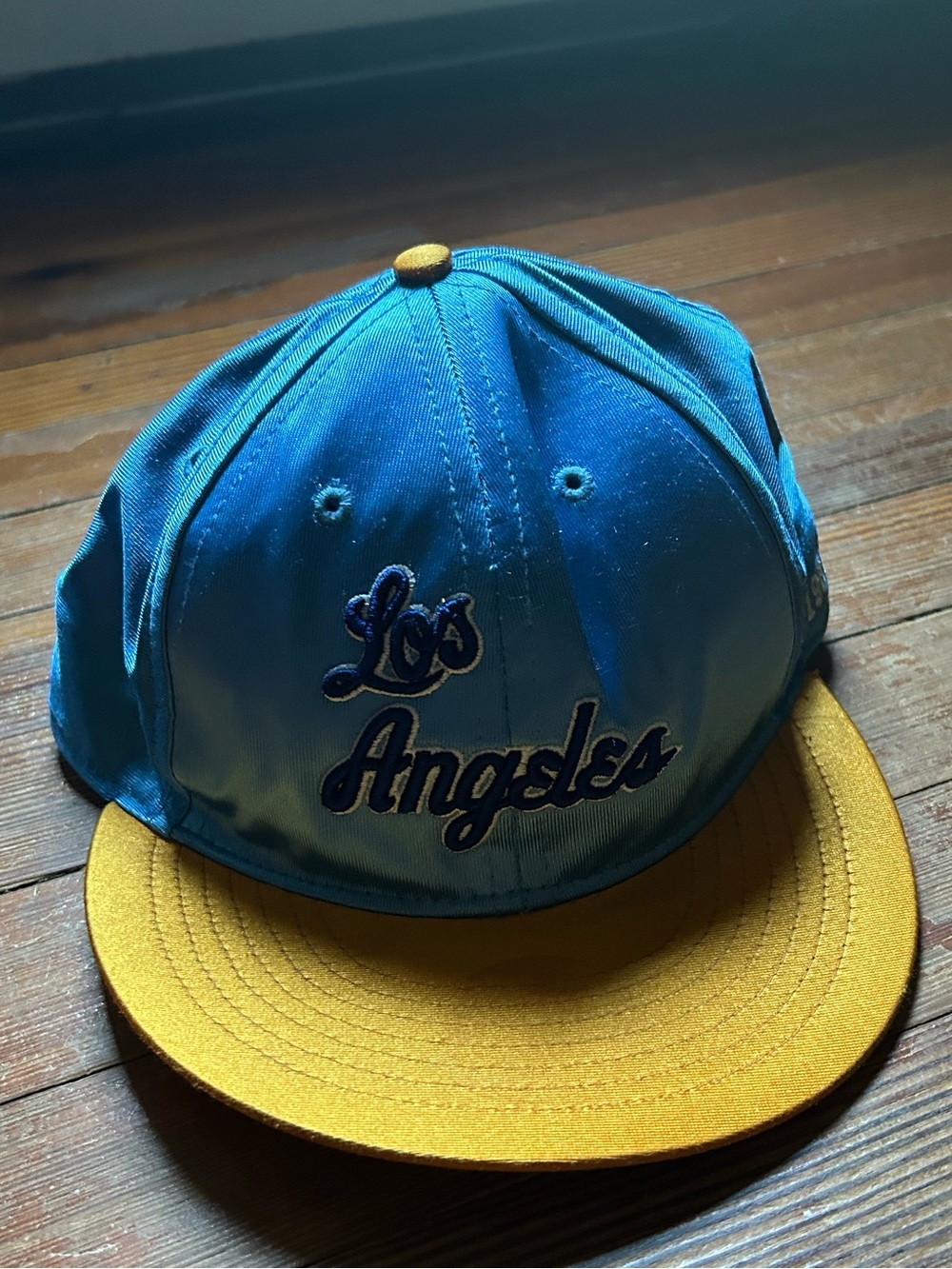 Blue and Yellow 'Los Angeles' Baseball Cap
